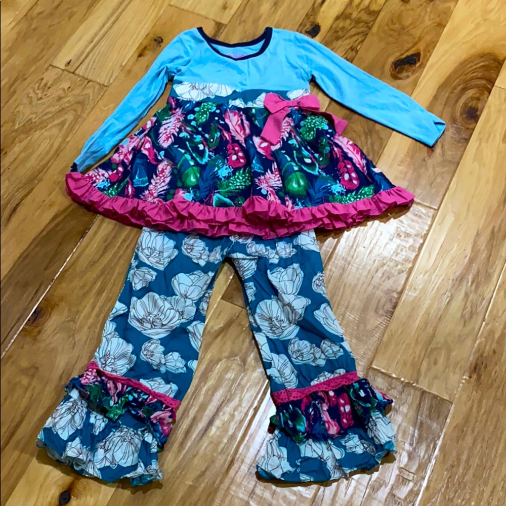 Ruffle Butt 2 Pcs Pant Set
